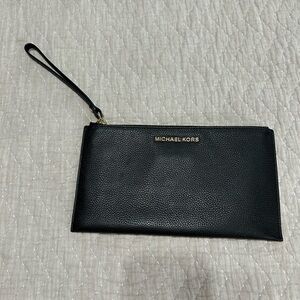 Michael Kors Black Zip Pouch